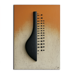 Rhythm of Silence – Minimalist 3D Textured Abstract Wall Art, Oil on Canvas