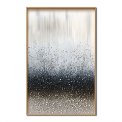 Silent Rainfall – 3D Textured Abstract Oil Painting on Canvas