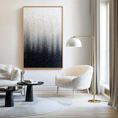 Stardust Veil – Textured Abstract Wall Art