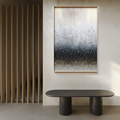 Whispering Rain – 3D Textured Abstract Oil Painting on Canvas