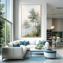 Soft Woodland Light – Landscape Wall Art