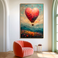 Love in Flight – Textured Abstract Wall Art