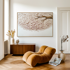 Petal Drift – Textured Floral Wall Art