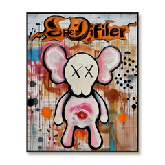 Spe Difter – Playful Contemporary Character Painting hand-painted wall art