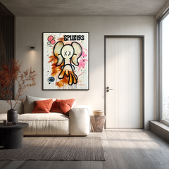 Spiers – Playful Character Wall Art for Creative Spaces hand-painted wall art