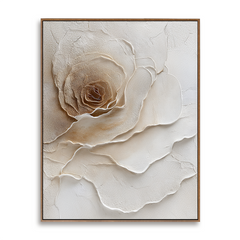 Velvet Bloom – Textured Floral Wall Art hand-painted wall art