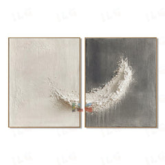 Eclipse Drift – Abstract Textured Wall Art hand-painted wall art