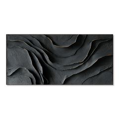 Fault Line Silence – Minimalist Textured Wall Art hand-painted wall art