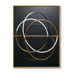 Interwoven Balance – Hand-Painted Textured Abstract Wall Art hand-painted wall art