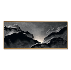 Still Rift #2 – Minimalist Textured Wall Art hand-painted wall art