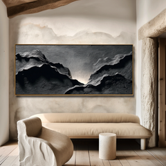 Still Rift #2 – Minimalist Textured Wall Art