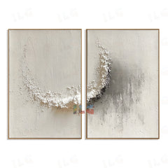 Tidal Crest – Abstract Textured Wall Art hand-painted wall art
