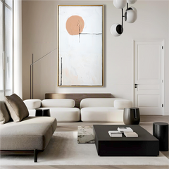 Soft Solace – Minimalist Textured Abstract Painting