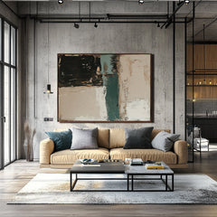 Earthbound Harmony – Textured Abstract Painting for Living Room, Bedroom, or Office