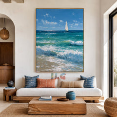 Bluewater Solitude – Coastal Seascape Wall Art