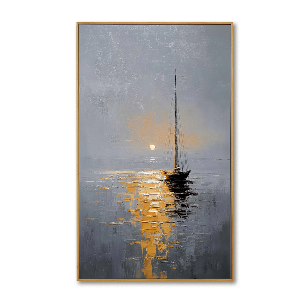 Ocean Whisper – Seascape Wall Art hand-painted wall art