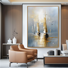 Tranquil Sail – Seascape Wall Art