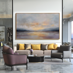 Still Horizon Glow – Seascape Wall Art