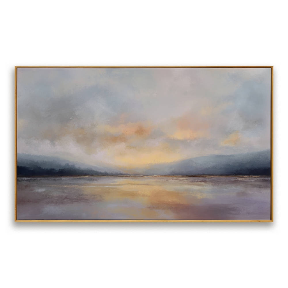 Still Horizon Glow – Seascape Wall Art hand-painted wall art