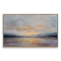 Still Horizon Glow – Seascape Wall Art hand-painted wall art
