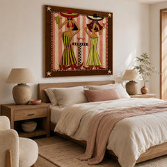 Fiesta Hat Duo – Contemporary Figure Wall Art