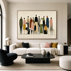 Gathered Horizons – Figurative Community Wall Art