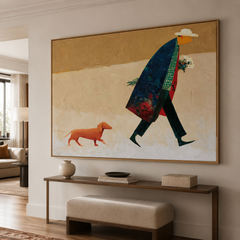 Gentle Passage – Minimalist Figurative Wall Art