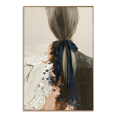 Midnight Ribbon – Figurative Wall Art hand-painted wall art