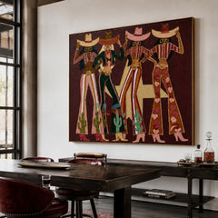 Prairie Charm Quartet – Western Figure Wall Art