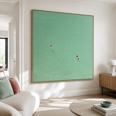 Silent Tide Escape – Minimalist Coastal Wall Art