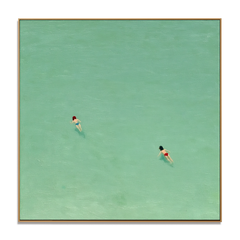 Silent Tide Escape – Minimalist Coastal Wall Art hand-painted wall art