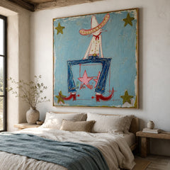 Star Boots Rider – Contemporary Western Figure Wall Art