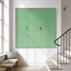 Stillwater Drift – Minimalist Coastal Wall Art