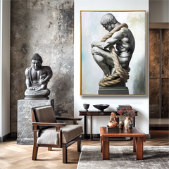 Bound Thought – Textured Figurative Wall Art