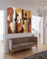 Modern Acrylic Painting Large Abstract Figure Oil Painting Original Wall Art Home Decoration