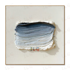 Coastal Rhythm – Modern Textured Wall Art hand-painted wall art