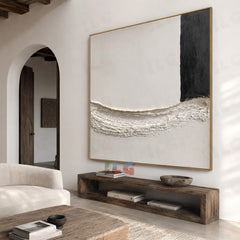 Coastal Silence – Modern Textured Wall Art