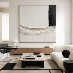 Coastal Silence – Modern Textured Wall Art