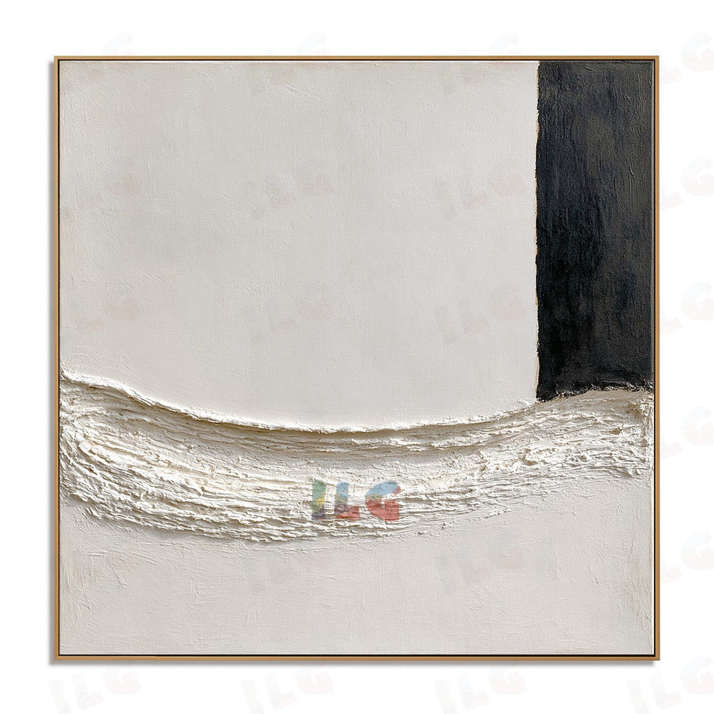 Coastal Silence – Modern Textured Wall Art hand-painted wall art