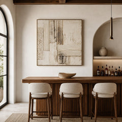 Limestone Memory – Abstract Textured Wall Art