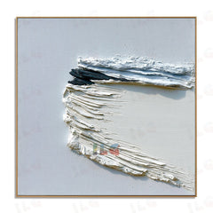Ocean Trace – Modern Textured Wall Art hand-painted wall art
