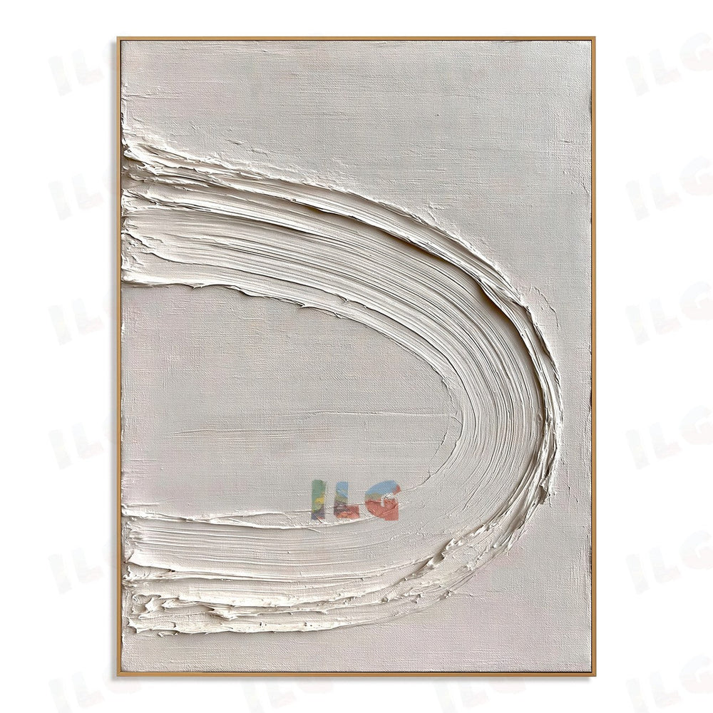 Quiet Continuum – Minimalist Textured Wall Art hand-painted wall art