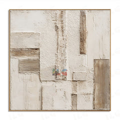 Sandwashed Relief Lines – Abstract Textured Wall Art hand-painted wall art