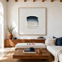 Still Form Drift – Minimal Sculpted Texture Abstract Wall Art