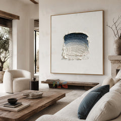Still Form Drift – Minimal Sculpted Texture Abstract Wall Art