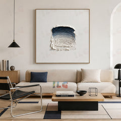 Still Form Drift – Minimal Sculpted Texture Abstract Wall Art