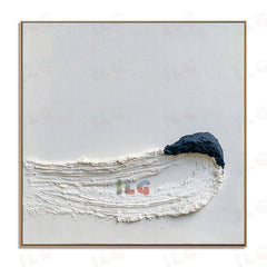 Tidal Form – Modern Textured Wall Art hand-painted wall art