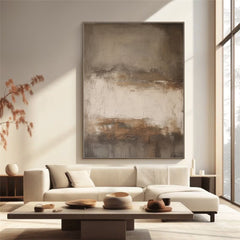 Desert Haze – Large Minimalist Abstract Textured Wall Art for Modern Living Room