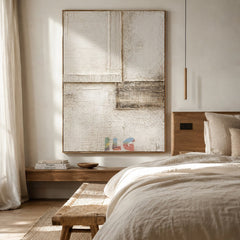 Architectural Silence – Abstract Textured Wall Art