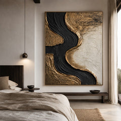 Auric River Vein – Abstract Organic Textured Wall Art